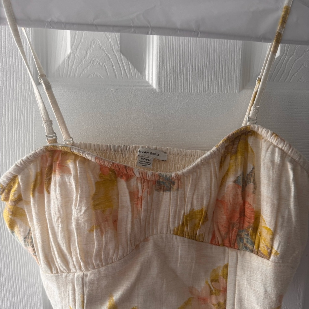 American Eagle Outfitters Corset Style Floral Print Top
